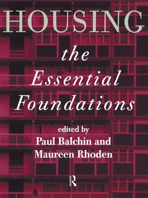 cover image of Housing: the Essential Foundations